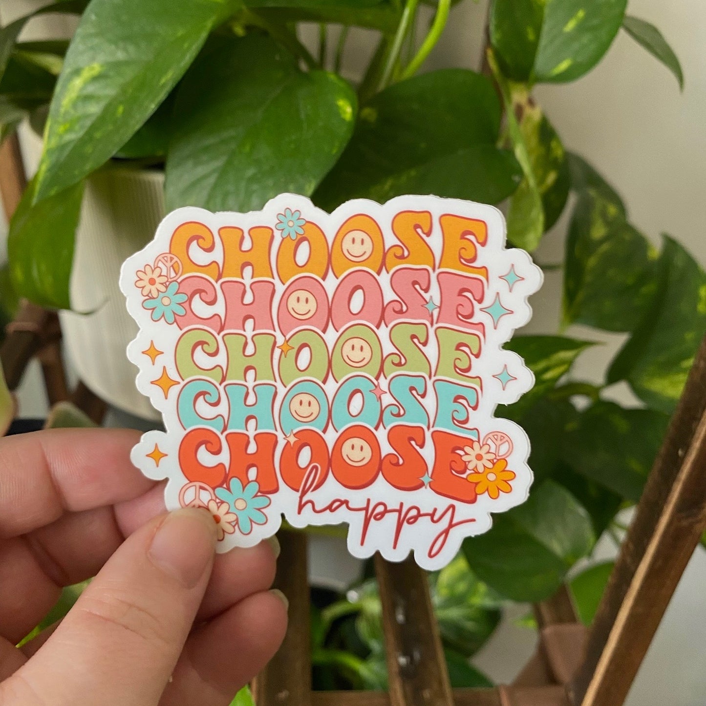 Choose Happy Sticker