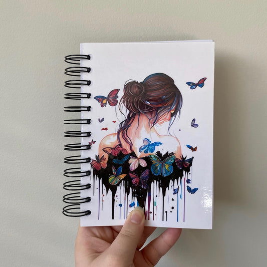 Colourfulesque Butterfly Girl Notebook