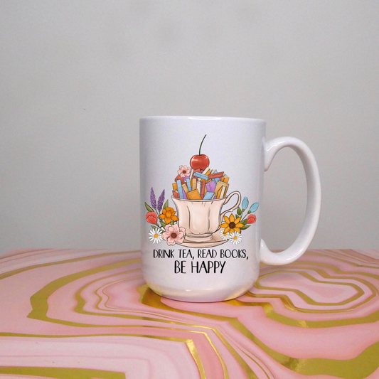 Drink Tea & Read Books Mug