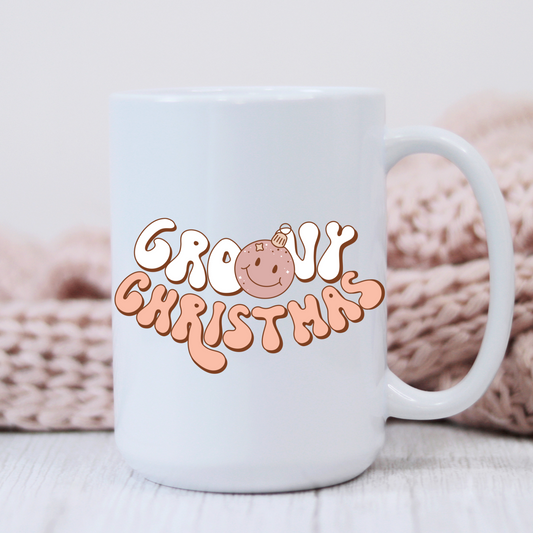 Groovy Christmas Ornament Mug