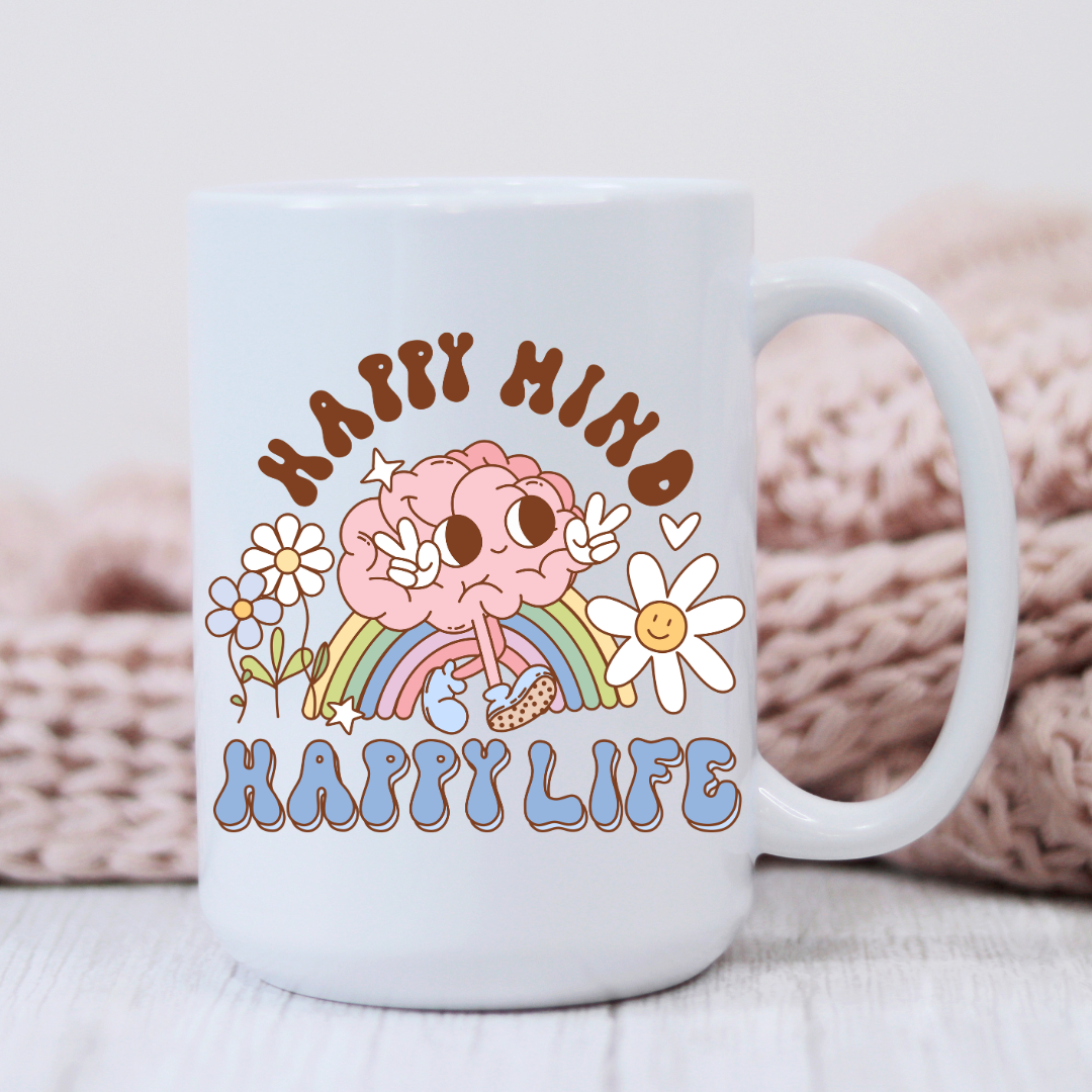 Happy Mind Happy Life Mug