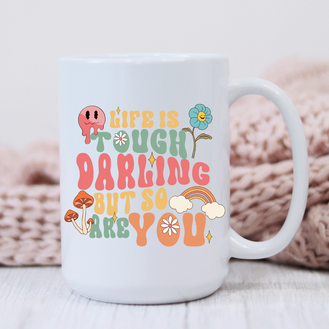 Life is Tough Darling Retro Mug