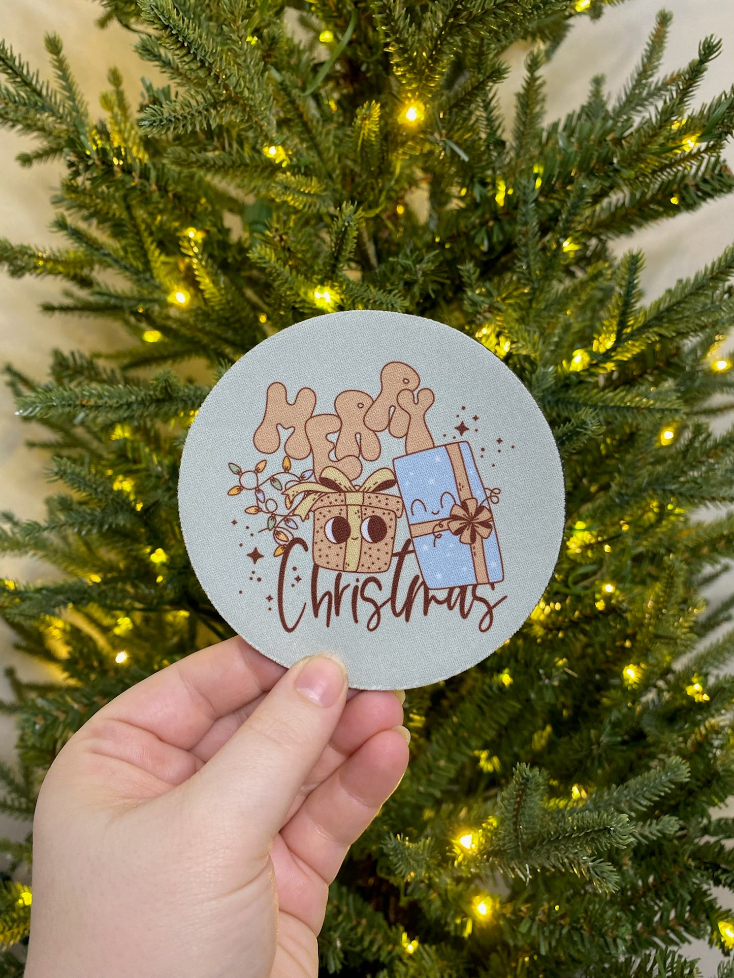 Merry Christmas Presents Coaster