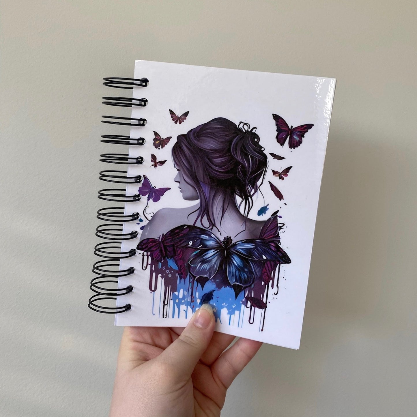 Purplesque Butterfly Girl Notebook