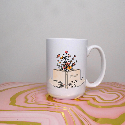 Sprouting Book Mug